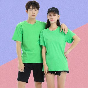 180gsm 95% Coton 5% Spandex Hommes Femmes T-shirts personnalisés unisexes Impression ou broderie OEM Logo T-shirt uni vierge pour hommes - Product Image 5