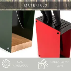 Knife <b>Holder</b> <b>Utensils</b> Organizer in Premium Quality Wood with Unique Design Perfect for Home and <b>Kitchen</b> Knife Stand Accessories - Product Image 3