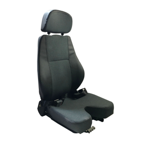 Siège de camion robuste de type V / Siège de conducteur commercial simple avec ceinture de sécurité pour camions légers, fourgonnettes et engins de construction - Product Image 2