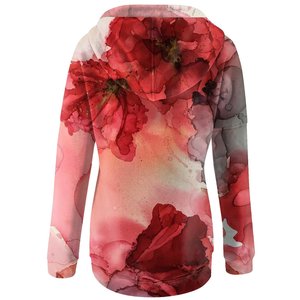 ผู้หญิงที่มีคุณภาพสูงกว่าHoodiesชุด Sweatsuitsที่กําหนดเองปักผู้หญิงHoodiesเสื้อสวมหัวขนาดUSA Hoodieสําหรับผู้หญิง - Product Image 6