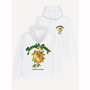 Sudadera con capucha blanca de algodón regular personalizada Sudadera con capucha Amalfi - Product Image 1