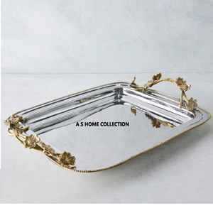 Hot Selling Best Quality Metal Custom Home Decorative Serving <b>Tray</b> for <b>Kitchen</b> Use At Wholesale Price - Product Image 4
