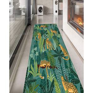 Alfombra Estampada - Alfombra Boho con Diseño de Tigre, Alfombra Bohemia con Estampado Animal para Entrada, Antideslizante, Decoración de Oficina, Boda, Safari, Alfombra de Terciopelo de Lujo - Product Image 5