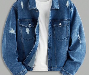 Vestes Denim Hiver Vintage pour Homme Bouton Avant 100% Coton Tendance Eco-Friendly 2025 Styles - Product Image 6