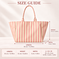 Sac fourre-tout personnalisé à rayures et blocs de couleur pour femmes, grande capacité, léger, sac à main à bandoulière, plage, voyage, shopping et trajets quotidiens