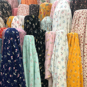 Hot Bán Bán Buôn Hoa Voan Vải Trung Quốc Của Phụ Nữ Vải Miễn Phí Mẫu In 100D Voan Vải - Product Image 6