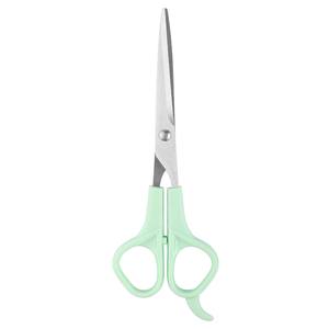 กรรไกรตัดผมสเตนเลสแบบมืออาชีพด้ามจับพลาสติกขอบเรียบกรรไกรสำหรับใช้ในครัวเรือน - Product Image 2