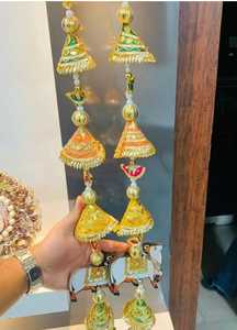 ลูกปัด tingle Gota แขวนผนังพร้อมที่แขวนวัวสำหรับตกแต่งวัดติดตั้งบนเวทีแต่งงานพิธีกรรมฮินดู - Product Image 2