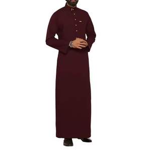 Thobe / Thawb Nouvelle Mode Qatari Dubaï Décontracté Respirant Polyester Longueur au Sol Manches Longues - Product Image 5