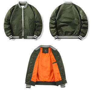 แจ็คเก็ตวาร์ซิตี้ผู้ชายไซส์ใหญ่ ปักโลโก้ด้านหน้า สำหรับฤดูหนาว ขายส่ง สีตามสั่ง จัดส่งรวดเร็ว - Product Image 6