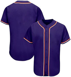 Maillots de baseball unisexes de haute qualité, 100 % polyester, grande taille, antibactériens, séchage rapide, respirants, personnalisables - Product Image 4