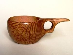 CHARM Tasse à thé en bois naturel en bois pour vin café eau boissons chaudes et froides tasse à boire, thé en bois de style japonais - Product Image 2