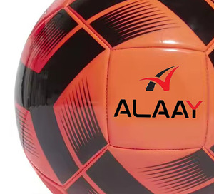 Balón de fútbol cosido a máquina de color naranja/Negro Alaay, tamaño unisex 5, material de PU, fútbol de nivel de Club - Product Image 4