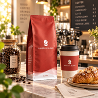 Sacs à café personnalisés AT PACK avec logo |   Sacs d'emballage pour café à fond plat de qualité supérieure pour torréfacteurs, marques de cafés et cafés de spécialité