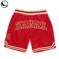 Shorts de basketball personnalisés pour hommes et femmes, coupe athlétique, en maille respirante, motif étoiles sublimées marine, en polyester