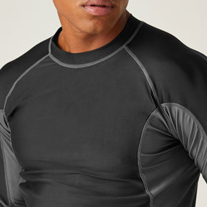 Transpirable Cómodo Precio barato Venta caliente Rash Guard Mangas largas Fight Training Wear Diseño personalizado Hecho en fábrica RashGuard - Product Image 5