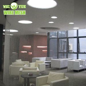 Rideau décoratif en maille métallique d'anneau de cotte de mailles de diviseur d'espace d'acier inoxydable 304 d'usine pour le plafond d'hôtel - Product Image 6