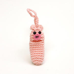 Sac de rangement USB en coton crocheté à la main, motif dessin animé tendance, modèle Acki K173 pour le voyage - Product Image 2
