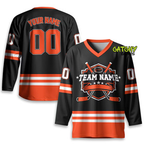 Maillot d'entraînement de hockey sur glace à séchage rapide et à manches longues au meilleur prix Logo de l'équipe personnalisable imprimé avec des vêtements de sport de qualité par sublimation - Product Image 6