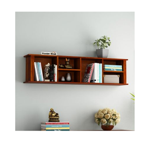 Meilleur design Home show support mural Étagère murale en bois Cube Décoration marron Lot de 1 Cube & Rectangle Design mordent - Product Image 3