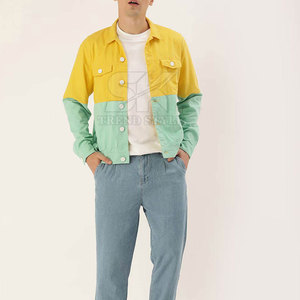 Chaqueta de Invierno Informal de Mezclilla Lisa Multicolor, Cómoda de Usar, Chaqueta de Invierno de Mezclilla Lisa Multicolor - Product Image 4