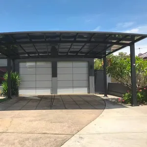 Nouvelle arrivée Structure en aluminium de haute qualité Abri de voiture sur pied Tente de parking avec toit en métal