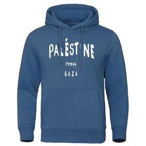 Nouvel arrivage Sweat à capuche Palestine d'hiver avec impression personnalisée de qualité supérieure respirant confortable teint uni pour hommes - Product Image 5