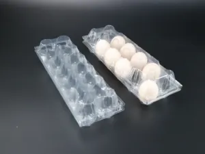 Contenitore di plastica uovo vassoio uovo di gallina per 12 uova