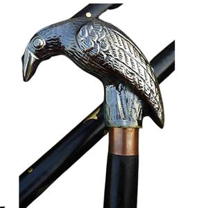 Bastón estilo ancla vintage, manijas de aluminio de latón de madera con punta de goma plegable para hombres y mujeres, venta al por mayor - Product Image 3