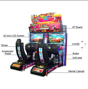 Gioco di Corse Automobilistiche per Distributori Automatici, Outrun Car Race Game in Plastica, 2 Giocatori, Connettività USB - Product Image 5