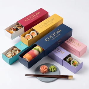 Scatola per <span class=keywords><strong>Sushi</strong></span> Biodegradabile Personalizzata, Contenitore per Cibo da Asporto, Caja <span class=keywords><strong>Sushi</strong></span> - Product Image 2