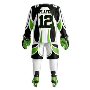 Uniforme de hockey sur glace professionnel personnalisé de haute qualité, léger, avec manches longues, ensembles pour adultes avec technique de sublimation - Product Image 2