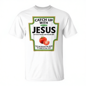 Maglietta Promozionale Christian Catch up with Jesus - Product Image 2