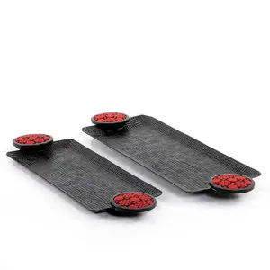 Juego De 2 Bandejas Metálicas De Aluminio De Calidad Superior Para Servir Tartas Especialmente Usadas En Cumpleaños Y Fiestas Navideñas Y Bodas - Product Image 5