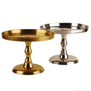 Support à gâteau pour célébration de mariage et d'anniversaire, support à gâteau en métal plaqué or à 3 étages pour la décoration de table - Product Image 5