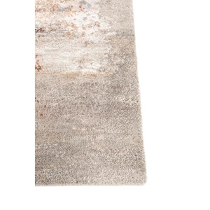 Alfombra de Lana y Seda de Bambú Anudada a Mano en Rosa y Morado de Kavi, Teoría del Caos-Decoración Abstracta para el Hogar Esk-356 - Product Image 4