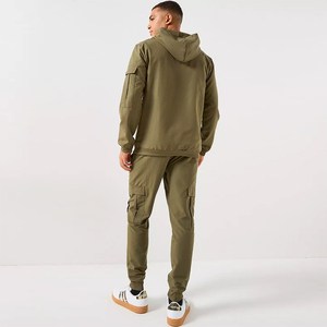 Servicio OEM, Chándales para Hombre Adulto, Tallas Grandes, con Cierre, Ropa de Entrenamiento, Ropa Casual para Hombre, Chándal Cargo para Caballeros - Product Image 2