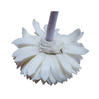 Fleur de diffuseur d'arôme en bois Sola de couleur naturelle artificielle faite à la main écologique pour la décoration de la chambre à usage plus frais