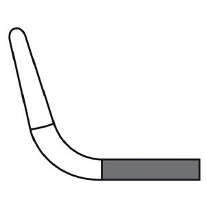 Pinzas bipolares 75 215 mm curvadas hacia arriba 120 mm Longitud de trabajo en forma de bayoneta 1 mm Ancho aislado Fuente de energía eléctrica - Product Image 3