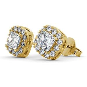Boucles d'oreilles pour femmes en or jaune massif 14K/18K avec diamant Style classique de l'Inde pour mariage-Prix de gros - Product Image 2