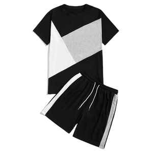Ensemble chemise short et short ensemble de sport pour hommes t-shirt à manches courtes de gymnastique personnalisé ensemble short et chemise grande taille pour hommes - Product Image 5