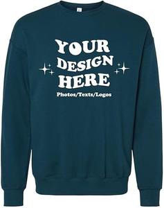 Vente en gros 370gsm ras du cou hommes 100% coton coupe régulière polaire hiver sweat logo personnalisé sweat à capuche avant - Product Image 3