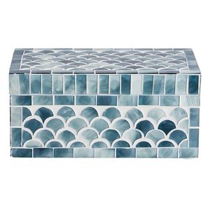 Nueva caja decorativa con incrustaciones de resina con tapa de bambú para una decoración elegante del hogar y un almacenamiento elegante, la última caja de almacenamiento decorativa - Product Image 1