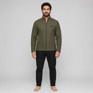Chaqueta de lana para hombre al por mayor de fábrica con tela de calidad, aislamiento térmico, diseños personalizados, construcción duradera y cómoda. - Product Image 5