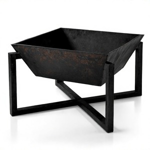 IronEmber Classic Steel Firepit with Heat Resistant Base <b>for</b> Outdoor Garden Patio Heating <b>Camping</b> and Decoration Use - Product Image 1