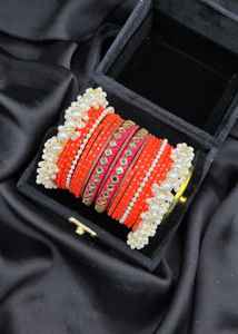 Trending <b>Silver</b> Plated Copper Alloy Geometric <b>Bangles</b> Churian <b>for</b> <b>Women</b> Wedding Party & Eid Festive Collection Adults - Product Image 2