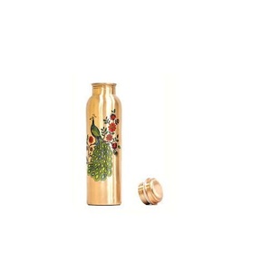 Hermosa botella de cobre impresa con aspecto brillante Diseño moderno de gran capacidad para beber y usar regalos de manera segura - Product Image 2