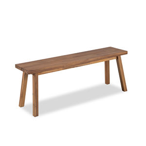 Banco de Madera de Acacia Sólida para Áreas Exteriores Residenciales, con Acabado de Madera Natural y Apto para Uso a Largo Plazo - Product Image 1