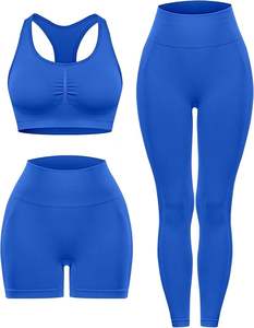 Conjunto de sujetador de gimnasio y mallas de yoga transpirables para mujer personalizado - Product Image 1