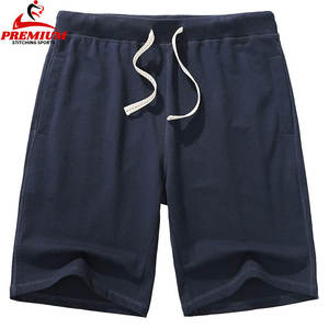 Pantalones cortos deportivos informales para hombre con logotipo personalizado de alta calidad al por mayor, pantalones cortos de algodón con estampado negro para hombre - Product Image 6